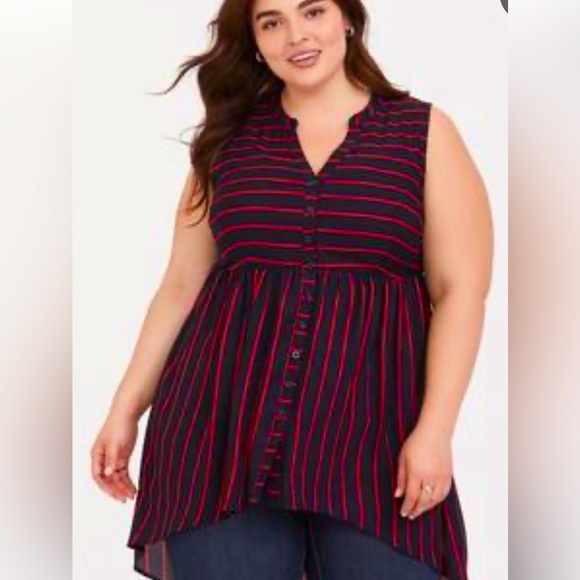 NWOT Torried Lexie Georgette tunic size 3 - Picture 2 of 5